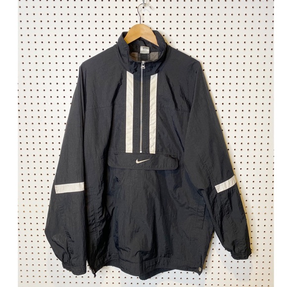 Nike Other - Nike | Vintage 90's Black & White 1/2 Zip Pullover Windbreaker Sz. XL